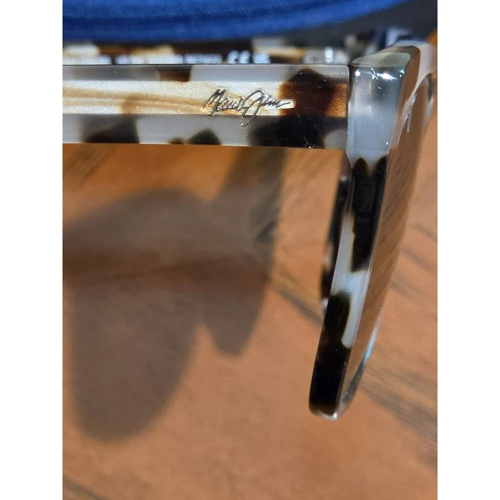 Maui Jim Alulu MJ 878 05 White Tokyo Tortoise Frame + Grey Polarized Lenses